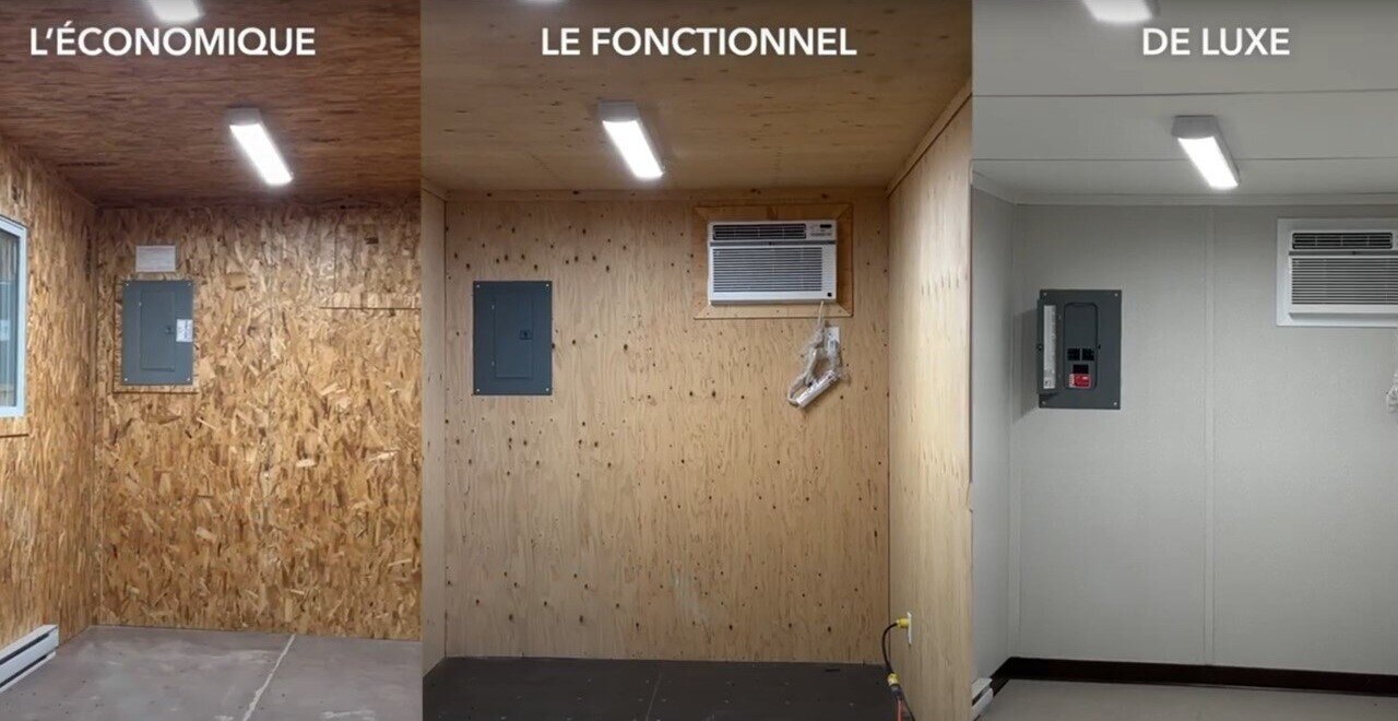 Options de bureaux de chantier flexibles et modernes