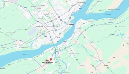 Carte emplacement CE Québec