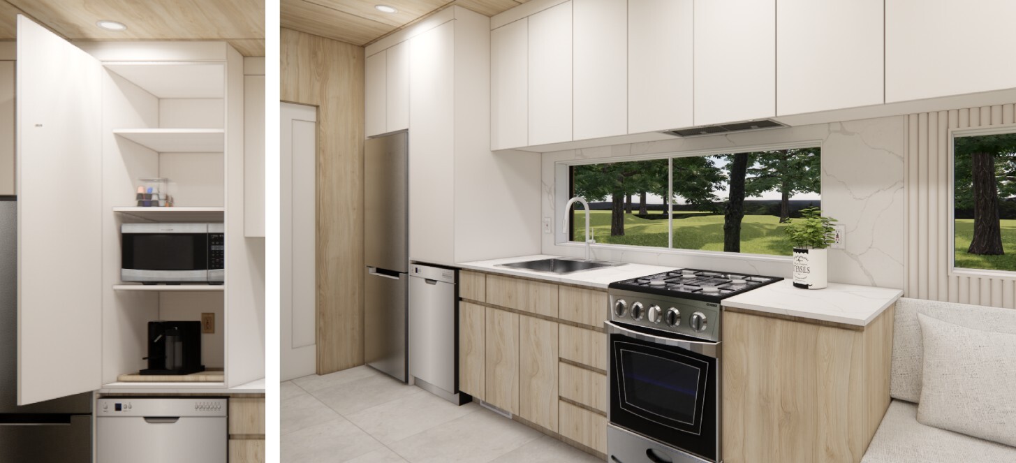 Cuisine et rangement_maison conteneur_mini-maison