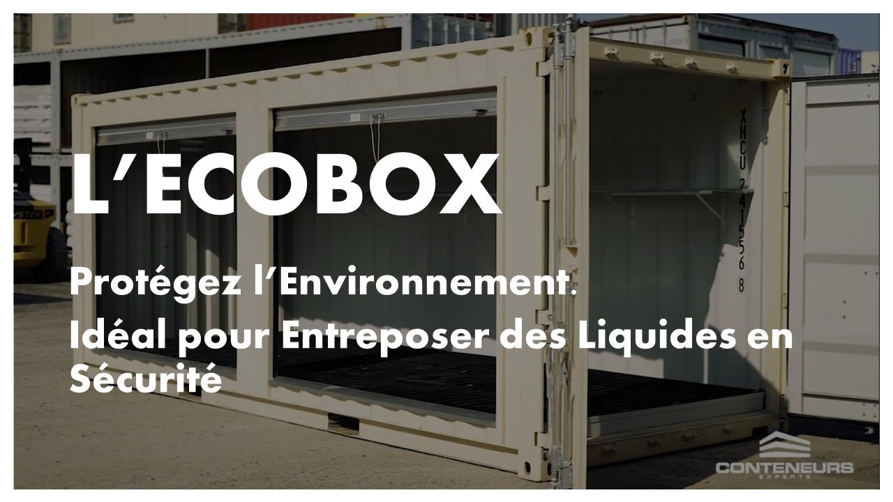 L'ÉcoBox : Pour la gestion des de vos produits dangereux.