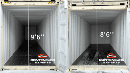 High cube vs reg_conteneurs Experts_vaudreuil_montréal_québec