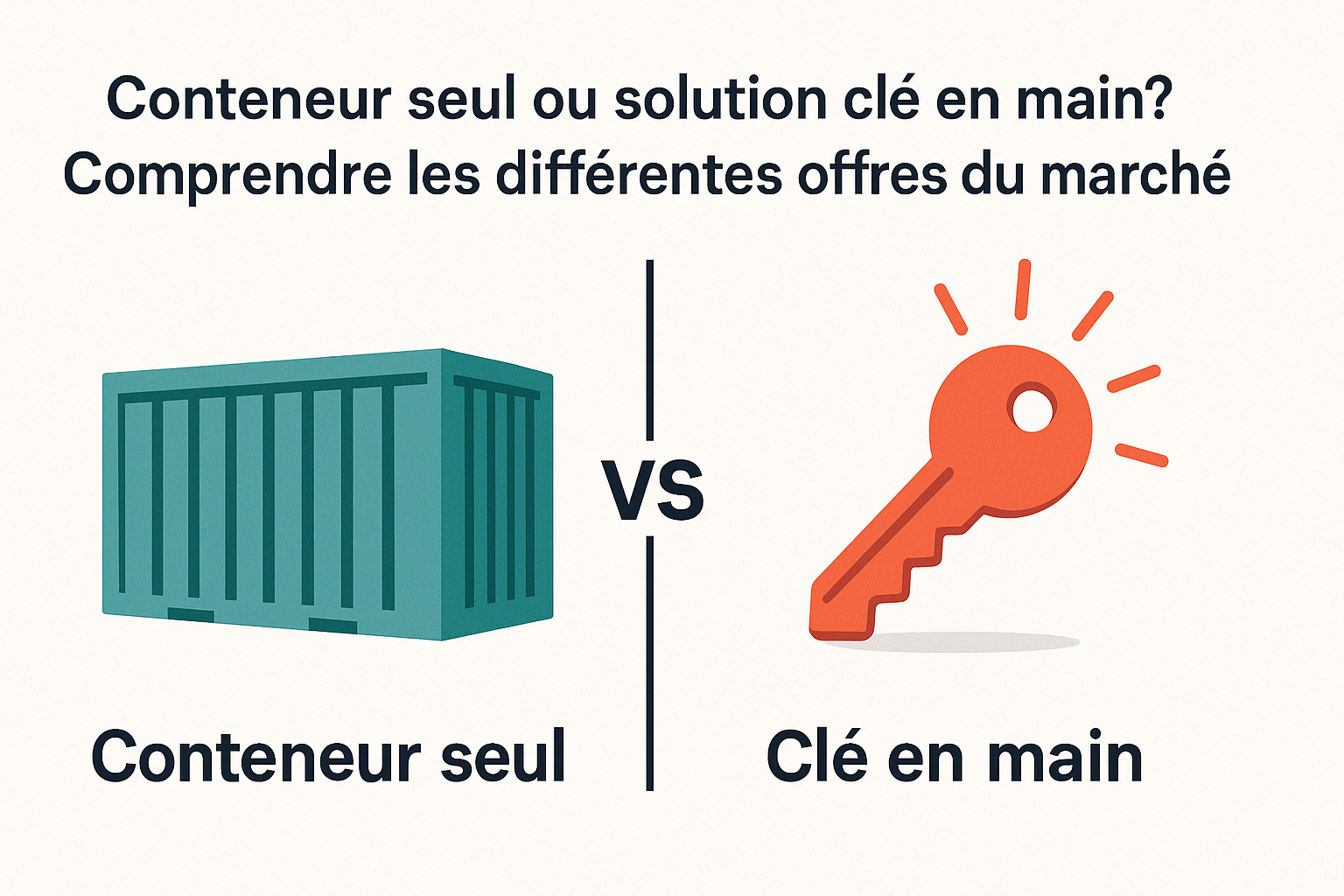 Conteneur seul ou solution clé en main?