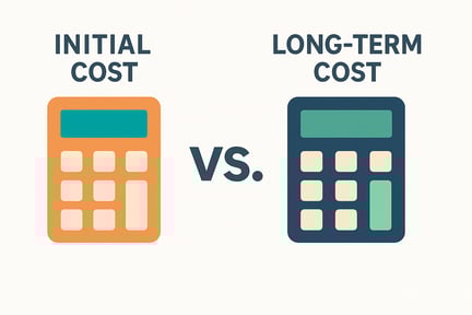 initial cost vs Long-term cost